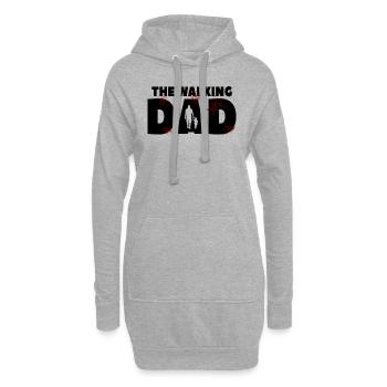 Drôle de cadeau pour la fête des pères - Sweat-shirt à capuche long Femme - gris chiné - Devant