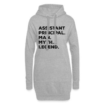 Leitender Assistent Mann Mythos Legende - Hoodie-Kleid - Grau meliert - Vorne