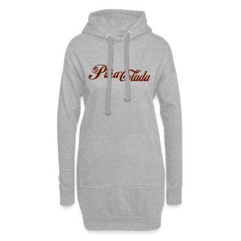 Ananas Grafik Pina Colada - Hoodie-Kleid - Grau meliert - Vorne