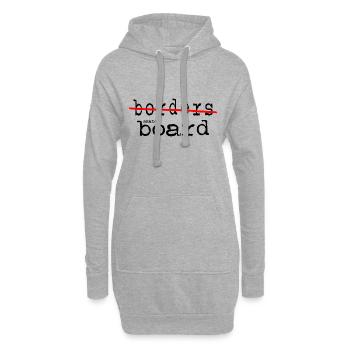 skateboard skater longboard skatepark - Hoodie-Kleid - Grau meliert - Vorne