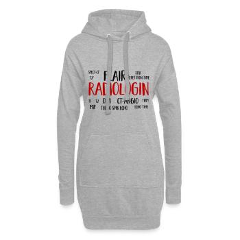 radiologin wolke - Hoodie-Kleid - Grau meliert - Vorne