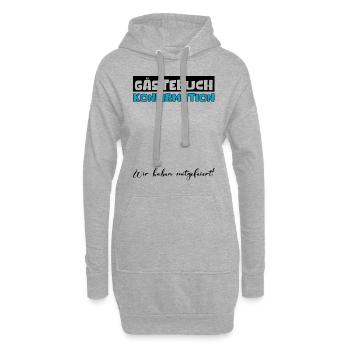 Livre d’or Filles Garçons Jeunesse Consécration Confirmation Décoration - Sweat-shirt à capuche long Femme - gris chiné - Devant