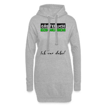 Gästebuch Kommunion Mädchen Jungen Erstkommunion - Hoodie-Kleid - Grau meliert - Vorne