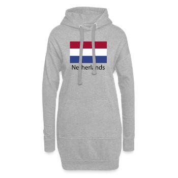 Niederlande Flagge Nederland Holland Niederländer - Hoodie-Kleid - Grau meliert - Vorne