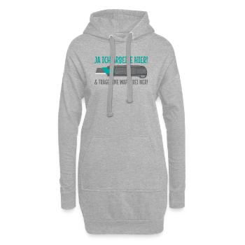 Beruf Drogist Logistiger Cuttermesser Ausbildung - Hoodie-Kleid - Grau meliert - Vorne
