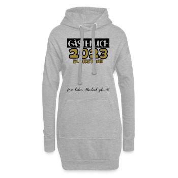 Ruhestand Rente Pension Renteneintritt Abschied - Hoodie-Kleid - Grau meliert - Vorne