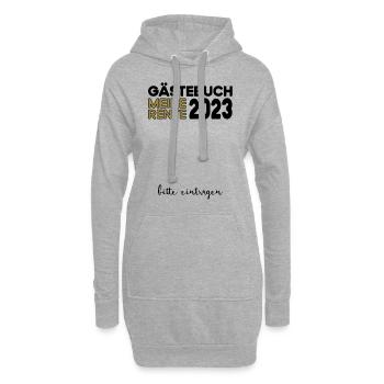 Ruhestand Rente Pension Renteneintritt Abschied - Hoodie-Kleid - Grau meliert - Vorne
