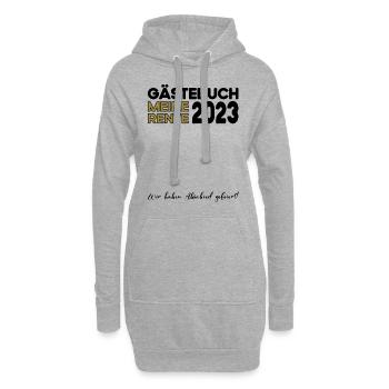 Ruhestand Rente Pension Renteneintritt Abschied - Hoodie-Kleid - Grau meliert - Vorne