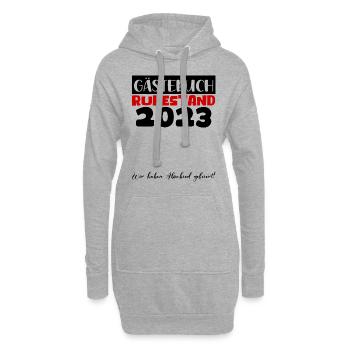 Ruhestand Rente Pension Renteneintritt Abschied - Hoodie-Kleid - Grau meliert - Vorne