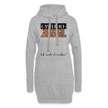 Jugendweihe 2023 Gästebuch Mädchen Jungen Fun Deko - Hoodie-Kleid - Grau meliert - Vorne