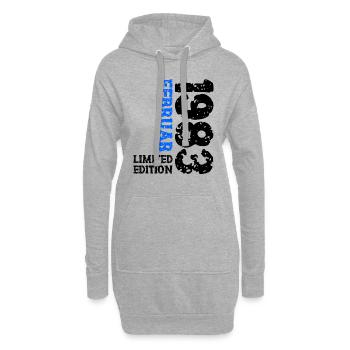 1983 Februar Limited Edition Geburtstag Mann Frau - Hoodie-Kleid - Grau meliert - Vorne