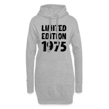 1975 édition limitée anniversaire cadeau femme mari - Sweat-shirt à capuche long Femme - gris chiné - Devant