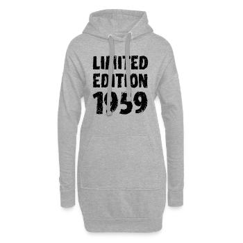 1959 Limited Edition 64th Birthday Gift Fun - Hoodie Dress - heather grey - Front