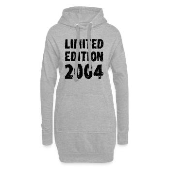 2004 Édition Limitée Anniversaire Cadeau Femme Mari - Sweat-shirt à capuche long Femme - gris chiné - Devant