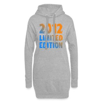 2012 Édition Limitée Anniversaire Cadeau Femme Mari - Sweat-shirt à capuche long Femme - gris chiné - Devant