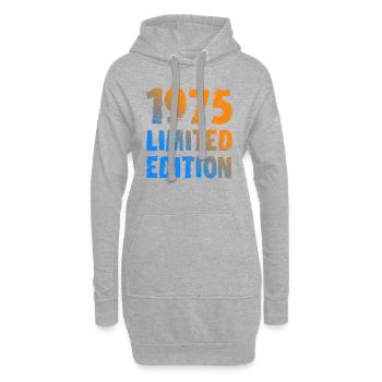 1975 édition limitée anniversaire cadeau femme mari - Sweat-shirt à capuche long Femme - gris chiné - Devant