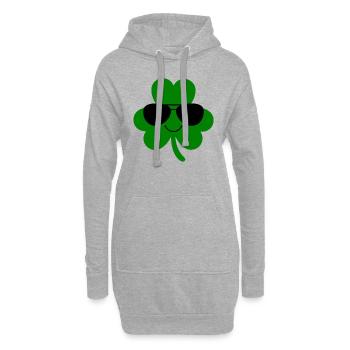 St Patricks Day Accessoires Ireland Shamrock Deko - Hoodie-Kleid - Grau meliert - Vorne