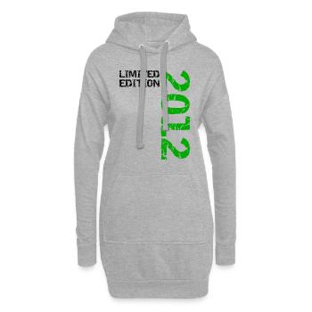 2012 Édition Limitée Anniversaire Cadeau Femme Mari - Sweat-shirt à capuche long Femme - gris chiné - Devant
