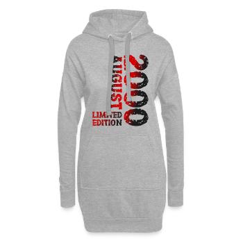 2000 Août Édition Limitée 23e Tenue d’anniversaire - Sweat-shirt à capuche long Femme - gris chiné - Devant