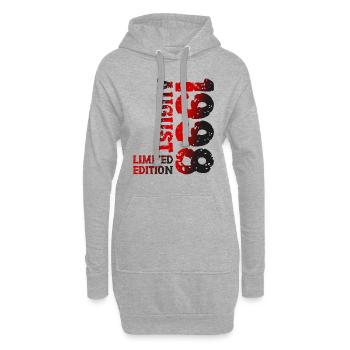 1998 Août Édition Limitée 25e Tenue d’anniversaire - Sweat-shirt à capuche long Femme - gris chiné - Devant