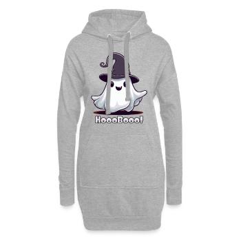 Hooobooo kleiner Geist - Hoodie-Kleid - Grau meliert - Vorne