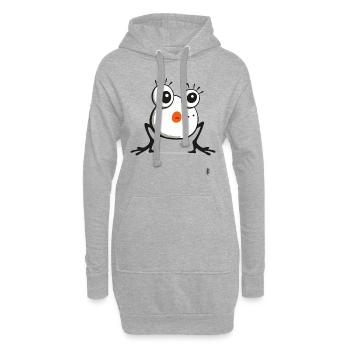 Je suis belle - Sweat-shirt à capuche long Femme - gris chiné - Devant