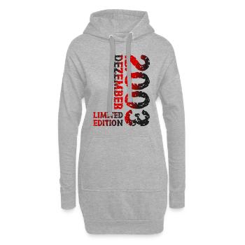2003 décembre édition limitée 20e anniversaire décoration - Sweat-shirt à capuche long Femme - gris chiné - Devant