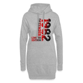 1982 Dezember Limited Edition 41. Geburtstag Deko - Hoodie-Kleid - Grau meliert - Vorne