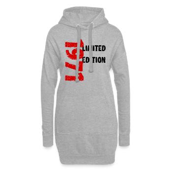 1971 édition limitée anniversaire cadeau femme mari - Sweat-shirt à capuche long Femme - gris chiné - Devant