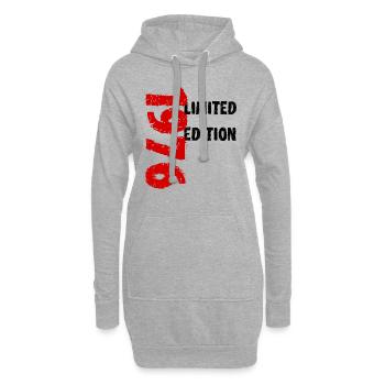 1976 édition limitée anniversaire cadeau femme mari - Sweat-shirt à capuche long Femme - gris chiné - Devant