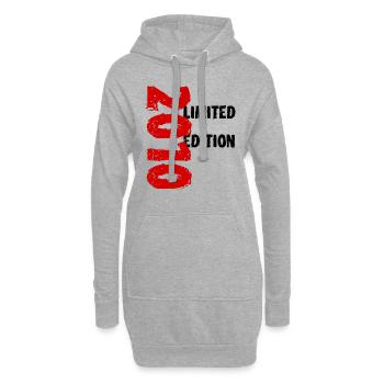 2010 Édition Limitée Anniversaire Cadeau Femme Mari - Sweat-shirt à capuche long Femme - gris chiné - Devant