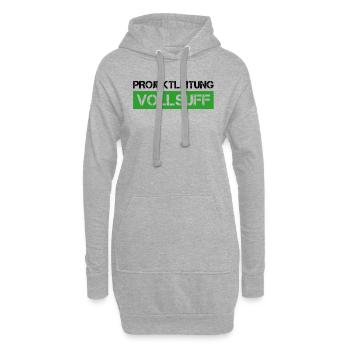 Bier Saufen Shirt Damen Herren Feiern Partnerlook - Hoodie-Kleid - Grau meliert - Vorne