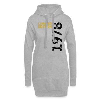 1978 édition limitée cadeau d’anniversaire femme mari - Sweat-shirt à capuche long Femme - gris chiné - Devant