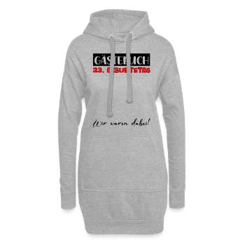 23 Cadeau D’anniversaire Décoration Femme Livre d’Or Homme - Sweat-shirt à capuche long Femme - gris chiné - Devant