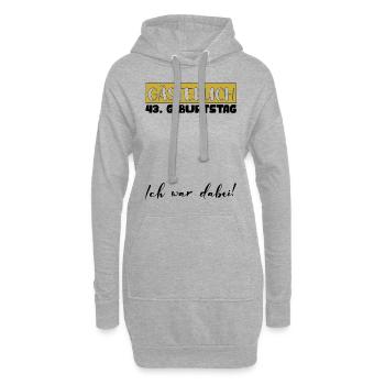 Livre d'or pour homme, cadeau d'anniversaire 43e, décoration pour femme - Sweat-shirt à capuche long Femme - gris chiné - Devant