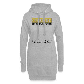 55 Cadeau D’anniversaire Décoration Femme Livre D’or Homme - Sweat-shirt à capuche long Femme - gris chiné - Devant