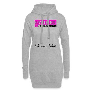 55 Cadeau D’anniversaire Décoration Femme Livre d’Or Femme - Sweat-shirt à capuche long Femme - gris chiné - Devant