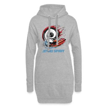 Sports nautiques Jet Ski Spirit - Sweat-shirt à capuche long Femme - gris chiné - Devant
