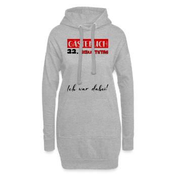 22e anniversaire cadeau filles garçons livre d’or - Sweat-shirt à capuche long Femme - gris chiné - Devant