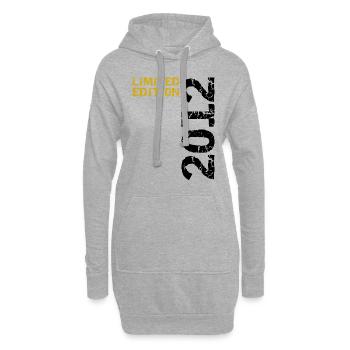2012 Édition Limitée Anniversaire Cadeau Femme Mari - Sweat-shirt à capuche long Femme - gris chiné - Devant
