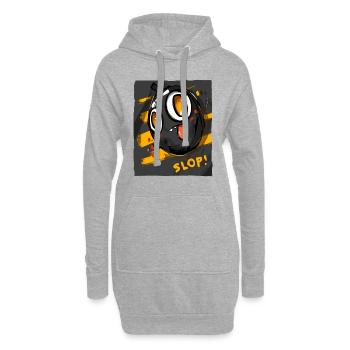 Bombe de dessin animé Slop drôle - Sweat-shirt à capuche long Femme - gris chiné - Devant