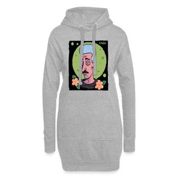 Mec gay : Soyez qui vous voulez être - Sweat-shirt à capuche long Femme - gris chiné - Devant
