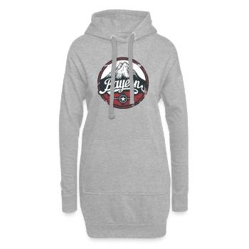 Natur und Berge in Bayern - Hoodie-Kleid - Grau meliert - Vorne