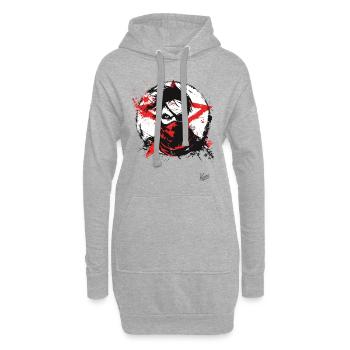 Chaos Anarchie und Punk - Hoodie-Kleid - Grau meliert - Vorne