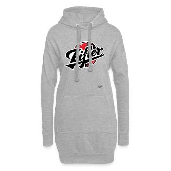 Pas de doute, l’Eifel vient de l’Eifel ! - Sweat-shirt à capuche long Femme - gris chiné - Devant