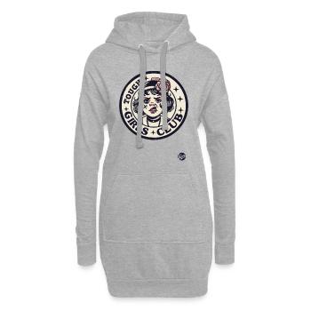 Club des filles fortes - Sweat-shirt à capuche long Femme - gris chiné - Devant
