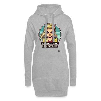 Respect Hustle, Limonades Vente Pom-pom girl - Sweat-shirt à capuche long Femme - gris chiné - Devant