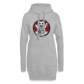Schrei Baby mit Schnuller, Direkt aus Mama - Hoodie-Kleid - Grau meliert - Vorne