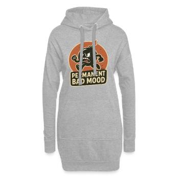Wütende Bombe: Immer schlechte Laune - Hoodie-Kleid - Grau meliert - Vorne