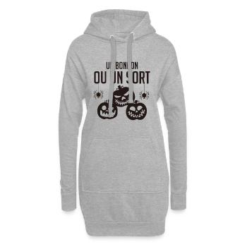 Un bonbon ou un sort - Sweat-shirt à capuche long Femme - gris chiné - Devant